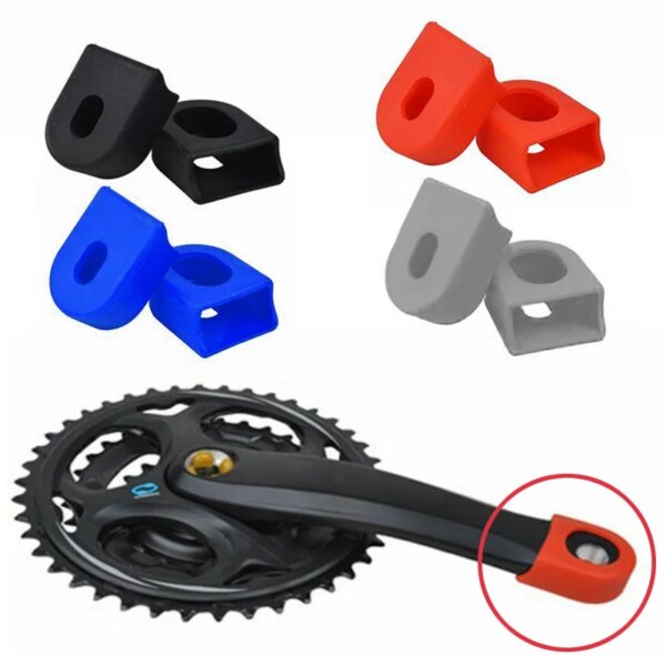 2 uds platos y bielas de bicicleta cubierta protectora de manivela funda protectora de silicona conjunto de piezas de manivela de bicicleta Sram gran oferta