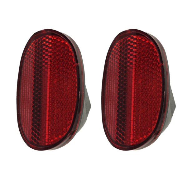 2 uds bicicleta Oval guardabarros trasero Reflector bicicleta Oval guardabarros trasero Reflector guardabarros luz trasera Reflector accesorios de bicicleta
