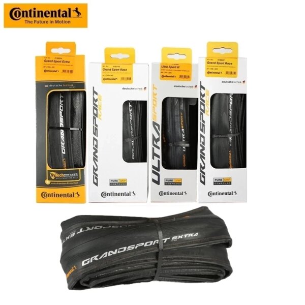 Neumático Continental 700x25C 700x23C 700x28C Continental ULTRA Sport III y GRAND Sport Race, neumático plegable para bicicleta de carretera de grava, 2 uds.