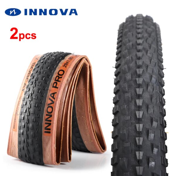 2 uds neumático de bicicleta INNOVA 29 27,5 26x1,95 120TPI neumáticos de bicicleta de montaña MTB neumáticos de ciclismo ultraligeros pneu 27,5er 29 pulgadas 30-60 PSI