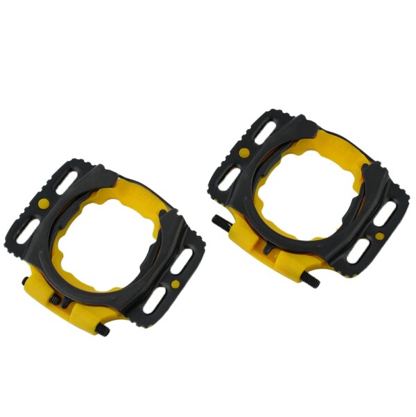 Taco de Pedal de bicicleta de carretera, 2 uds., para Pedal Wahoo SpeedPlay, ABS amarillo/negro/verde + accesorios de Metal para bicicleta de montaña y carretera