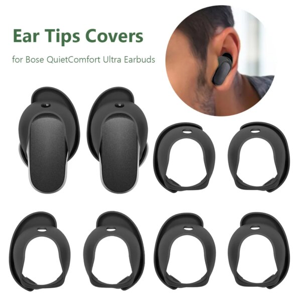 3 pares de almohadillas de silicona para auriculares Bose QuietComfort II puntas de repuesto tapones para los oídos accesorios para auriculares