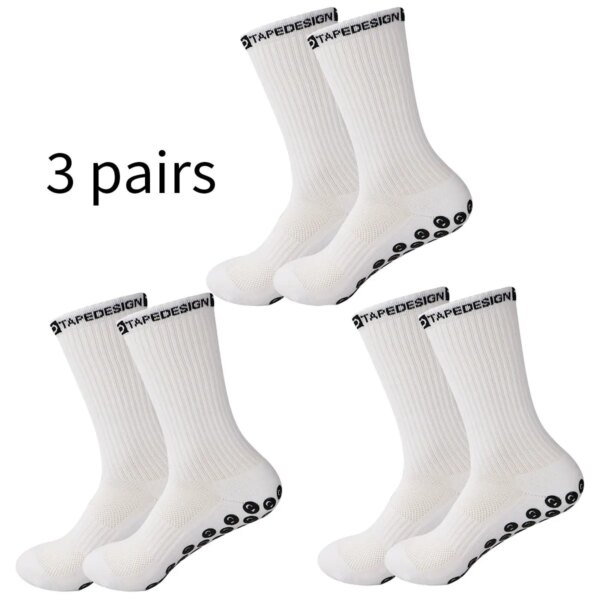 3 pares de calcetines deportivos antideslizantes profesionales, almohadillas de agarre de goma antideslizantes, calcetines de fútbol, ​​yoga, saltar la cuerda, boxeo, competencia de fitness