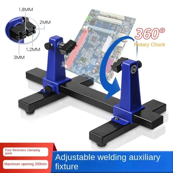 Soporte de placa de circuito ajustable con rotación de 360 ​​grados, placa base, soporte de Pcb, Kit de sujeción, marco, abrazadera segura ESD, herramientas de reparación de teléfonos