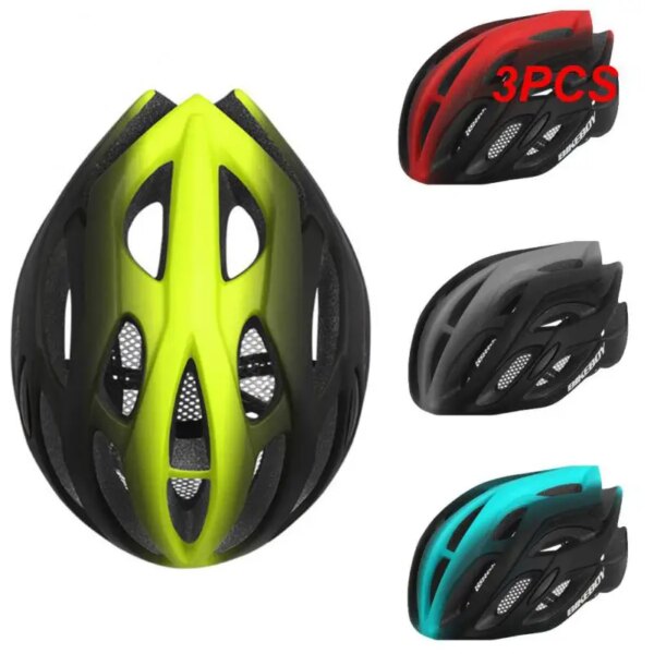 Casco de seguridad en ciclismo EPS ultraligero, gorras deportivas para bicicleta de carretera, equipo de equitación, 3 uds.