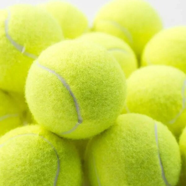 Amortiguador de tenis de goma, pelota de entrenamiento duradera de alta elasticidad para entrenamiento escolar de Club, 3 uds.