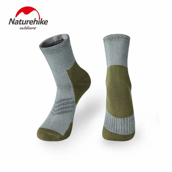 3 par/lote Naturehike Coolmax calcetines de algodón hombre mujer deporte calcetín para correr ciclismo andar en bicicleta fútbol transpirable baloncesto Sox