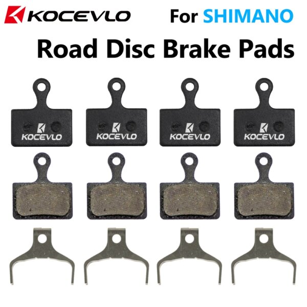 4 pares de pastillas de freno de disco de carretera Kocevlo para pinza de disco de carretera de montaje plano SHIMANO L03A R9170 R8070 7020