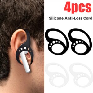 Auriculares con gancho antipérdida de silicona suave, 4 Uds., para Iphone Air-pods 2, Samsung Galaxy Buds 2 Pro, accesorios inalámbricos con gancho para auriculares