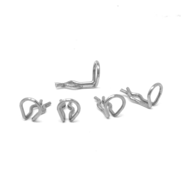 Pinza de tornillo de fijación para pastilla de freno de disco de bicicleta, Clips de resorte, bloqueo de pasador dividido, Pin de acero inoxidable para Shimano XT SLX XTR, 5/10 Uds.