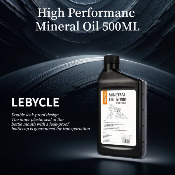 Aceite de frenos de 500ML, líquido de frenos de aceite Mineral para bicicletas de montaña, Compatible, cambia y llena los frenos de tu bicicleta con facilidad