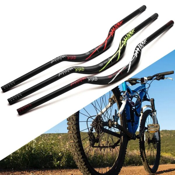 Manillar de bicicleta de montaña de 780mm, barra elevadora de 31,8mm, manillar para ciclismo