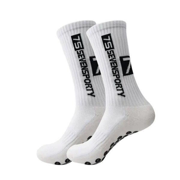 7S Sevensporty Chile Marca Silicona Sucker Antideslizante Dios Calcetines Fútbol Partido Entrenamiento Tubo Calcetines