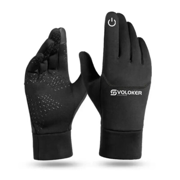 Un par de guantes de dedo completo de tamaño medio para primavera y verano para hombres y mujeres, guantes transpirables antideslizantes para montar con pantalla táctil