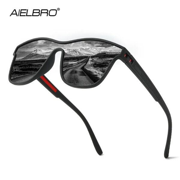 AIELBRO 2024 nuevas gafas de sol para hombres lentes de ciclismo gafas polarizadas para hombres lentes de ciclismo gafas deportivas