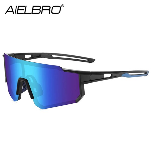 AIELBRO nuevas gafas de sol para hombres lentes de ciclismo gafas polarizadas para hombres lentes de ciclismo para bicicleta gafas deportivas