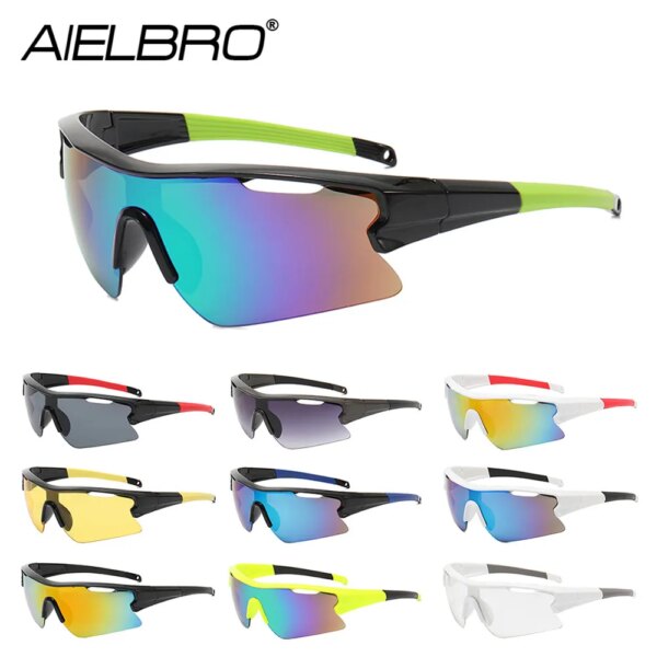 AIELBRO, gafas de sol para hombre, gafas de ciclismo UV400, lentes deportivos, gafas de sol para bicicleta para hombre, gafas de sol para ciclismo, gafas de sol para mujer 2022