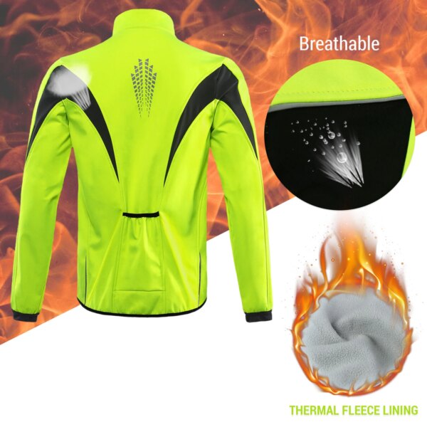 ARSUXEO Chaqueta de invierno para hombre, chaqueta térmica Softshell para ciclismo, resistente al viento, impermeable, ciclismo de montaña, equipo para clima frío