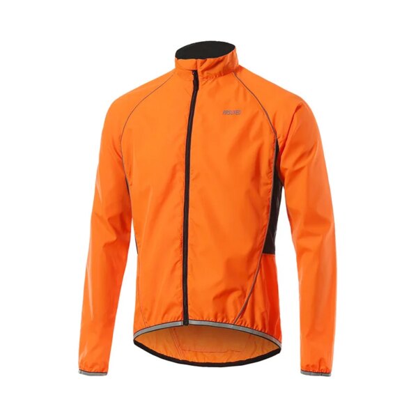 ARSUXEO chaqueta reflectante para hombre cortavientos impermeable a prueba de viento chaquetas de viento cortas ligeras para bicicleta MTB