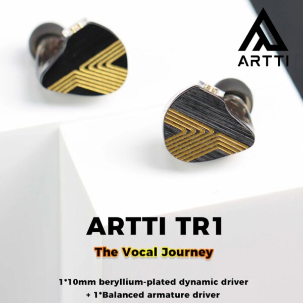 ARTTI TR1 1DD + 1BA auricular intrauditivo HIFI con controlador Dual, bobina móvil chapada en berilio de 10 Mm, enchufe de 2 pines y Cable conector de 3,5mm/tipo c