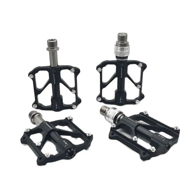 Aceoffix para Pedal Brompton Ti Axis 3 rodamiento aleación de titanio Pedal de liberación rápida MKS para Pedal de bicicleta plegable Brompton 412