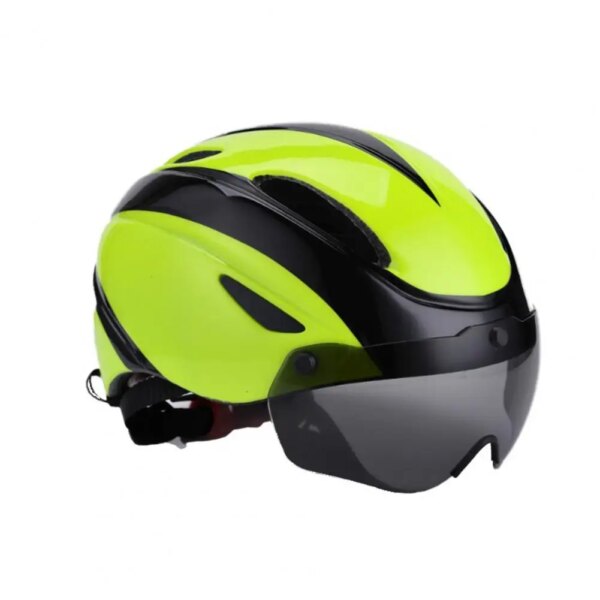 Adulto Universal ligero cara abierta medio casco estable bicicleta casco gafas magnéticas para ciclismo