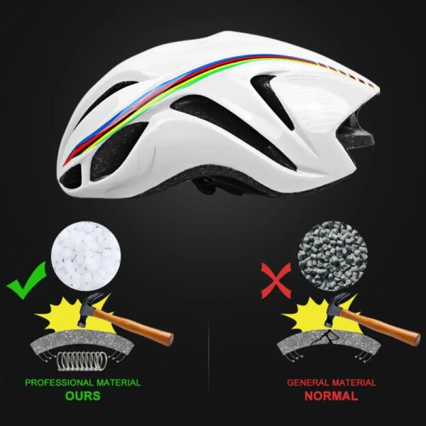 Casco Aero de triatlón MTB Casco de Bicicleta de carretera TT Timetrial Racing Protector ciclismo deporte de forma segura sin equipo de logotipo