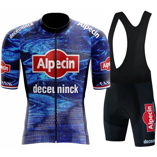 Conjunto de Jersey de ciclismo Alpecin Deceuninck, ropa de ciclismo del equipo francés, camisetas para bicicleta de carretera, traje, pantalones cortos con pechera para bicicleta, Maillot MTB