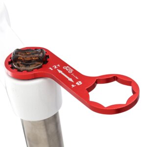 Herramienta de reparación de horquilla delantera de bicicleta, aleación de aluminio, para XCM/XCR/XCT/RST MTB, llave de tapa de horquilla delantera, herramientas de desmontaje