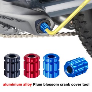 Herramientas de instalación de tapa de manivela de bicicleta de aleación de aluminio, llaves de extracción de bielas de bicicleta de montaña y carretera, herramienta de reparación de bicicletas