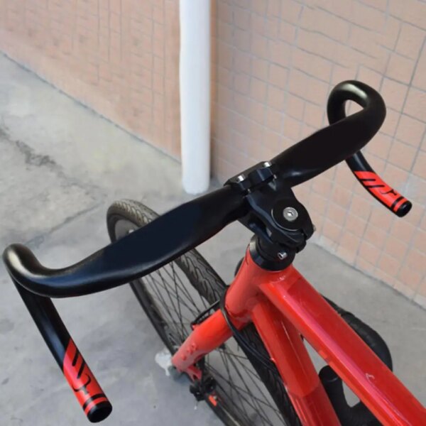 Manillar de bicicleta de carreras práctico de aleación de aluminio Manillar integrado de una pieza duradero para deportes al aire libre