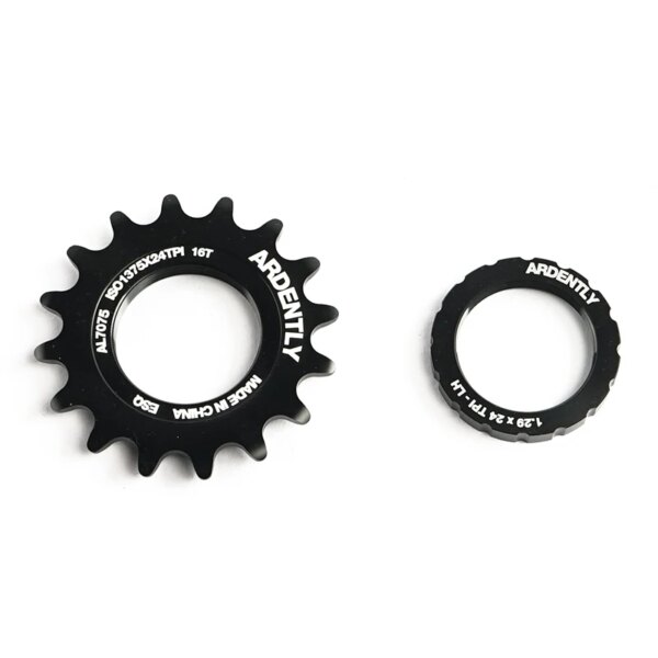 Ardently-engranajes de bicicleta Fixie, 13T/14T/15T/16T/17T/18T/19T/20T, piñón de volante de marcha única, anillo de bloqueo de bicicleta de pista Fixie