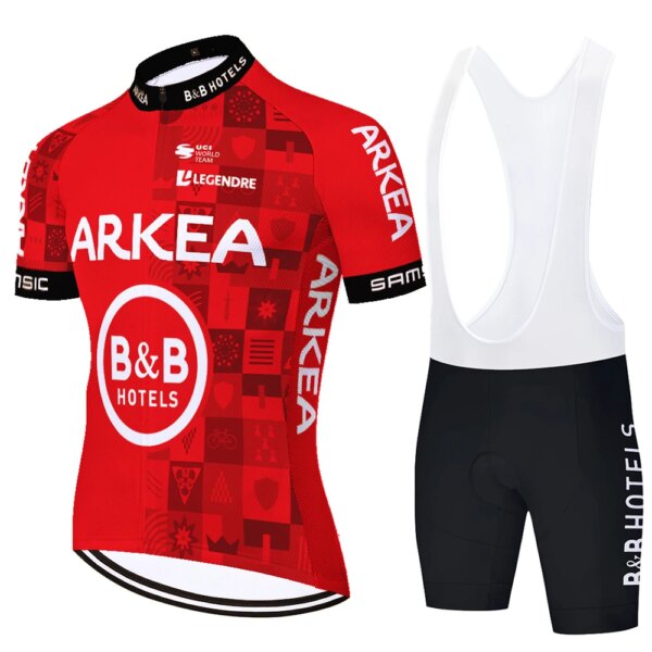 Arkea Malliot 2024 Culotte Ropa Bermuda Kit Bicicleta Equipamento Jersey Ciclismo Maillot Ciclismo Maillot Ciclismo Hombre