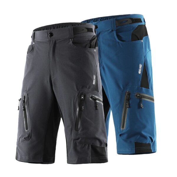 Arsuxeo M-3XL pantalones cortos de Ciclismo para hombre, Ropa para deportes al aire libre, pantalones cortos MTB transpirables para correr, pantalones cortos para Bicicleta, Ciclismo