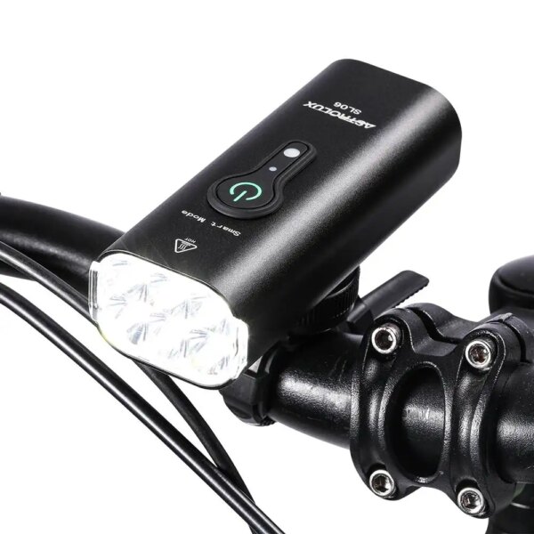 Astrolux SL06 2000LM faros inteligentes para bicicleta 6 LED 4800mAh IPX6 impermeable USB tipo C luz delantera de carga para MTB bicicleta Scooter