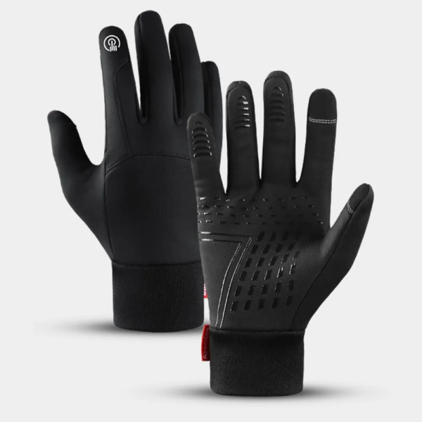 Otoño Invierno guantes de ciclismo al aire libre gimnasio Fitness deportes correr cálido pantalla táctil guantes antideslizantes guantes de motocicleta hombres negro