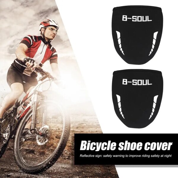 B SOUL-cubierta impermeable para zapatos de ciclismo al aire libre, Protector para bicicleta, cubrezapatos, cubierta para zapatos de bicicleta de montaña y carretera, 1 par