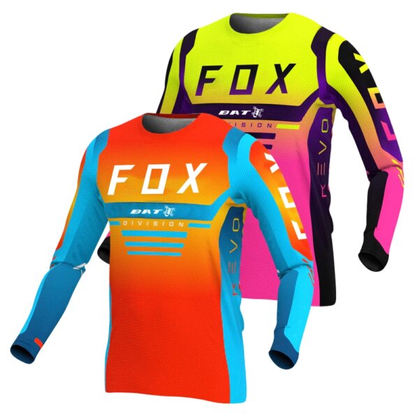 BAT FOX Motocross camisa Enduro MTB Jersey Offroad DH motocicleta Racing Maillot Ciclismo Hombre ropa de secado rápido MTB