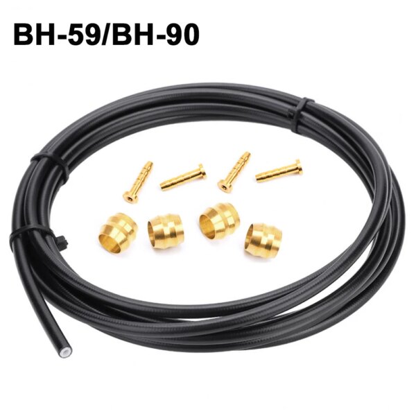 Manguera de freno de bicicleta BH59 BH90, tubo de Cable de freno de disco hidráulico MTB, conector de bicicleta de 2,5 M, juego de agujas de oliva para SHIMANO m395