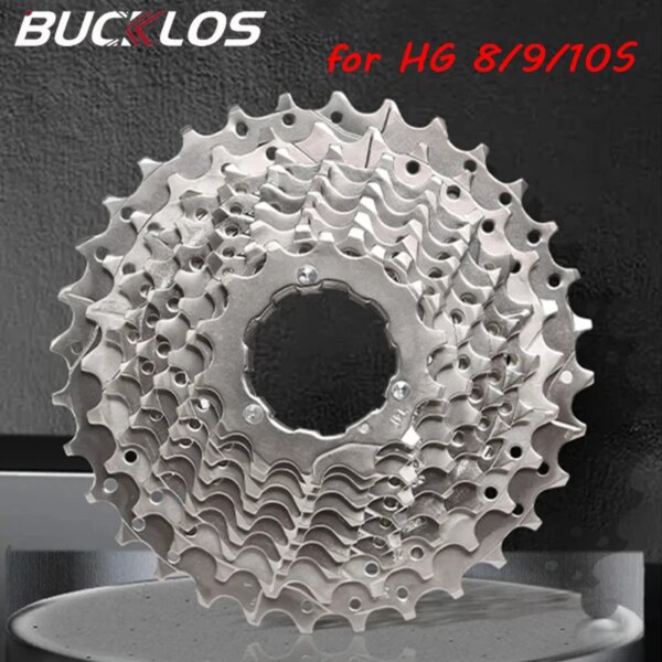 BUCKLOS-Cassette de 8, 9, 10 y 10 velocidades para bicicleta de carretera HG, piñón libre de 9v y 10v, 11-28T/32T/34T/36T/40T/42T/46T/50T