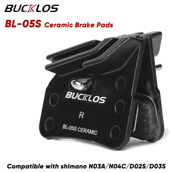 BUCKLOS BL-05S pastillas de freno de cerámica MTB bicicleta freno hidráulico pastillas de disco para bicicleta MTB pastillas de freno aptas SHIMANO N03A N04C D02S D03S