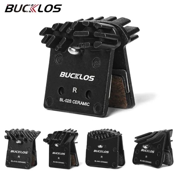BUCKLOS Pastillas de Freno de Bicicleta Pastillas de Freno hidráulicas de cerámica MTB Pastilla de Freno de Disco para Parte de Freno de Bicicleta Compatible con Shimano L05A J04C H03C NUTT