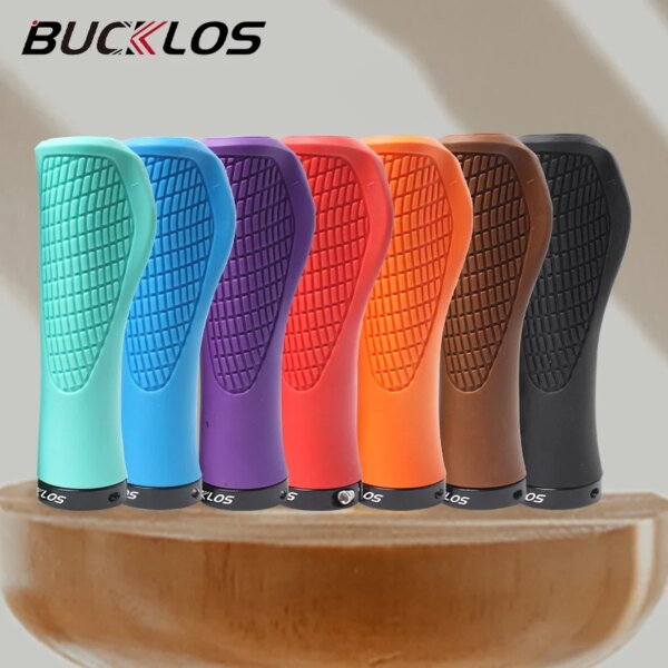 BUCKLOS-empuñadura de manillar de bicicleta, empuñaduras de barra de manillar de bicicleta, amortiguadores bloqueables, accesorios de ciclismo