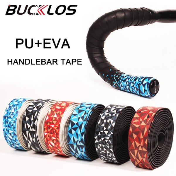 BUCKLOS-Cinta para manillar de bicicleta, cinta absorbente para manillar de bicicleta de carretera, EVA, cinturón envolvente para ciclismo, correas de choque para bicicleta de montaña, accesorios