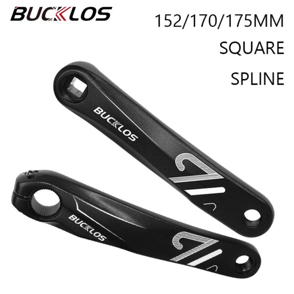 BUCKLOS-manivela izquierda para bicicleta, aleación de aluminio, manivela de repuesto para bicicleta de montaña y carretera, juego de bielas dinámicas para bicicleta eléctrica de 152/170/175mm