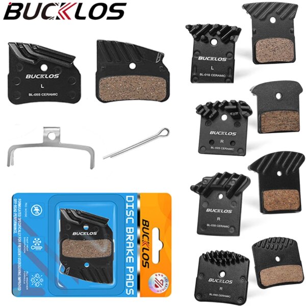 BUCKLOS Pastillas de freno de bicicleta de cerámica Pastillas de frenos hidráulicos de bicicleta Pastillas de frenos de bicicleta de carretera MTB para Shimano L05A J04C J05A H03A N03A NUTT