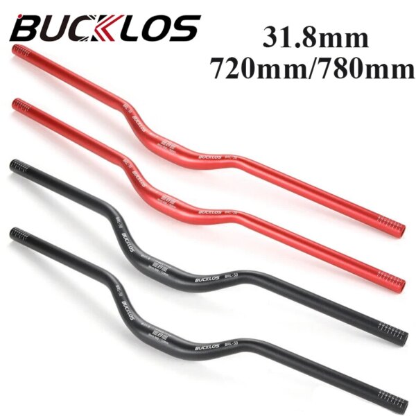 BUCKLOS-Barra elevadora para bicicleta de montaña, manillar de aluminio de 31,8mm, 720mm y 780mm, 30/50/90mm, accesorios para manillar de bicicleta de montaña Rieser