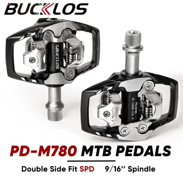 BUCKLOS PD-M780 MTB pedales de bloqueo de aleación de aluminio bicicleta de montaña Pedal de bloqueo automático para SPD doble lado bloqueo Pedal piezas de bicicleta