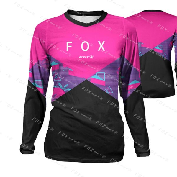 Bat Fox MTB camiseta mujer ciclismo Jersey ciclismo de montaña ropa de Motocross montaña Enduro bicicleta ropa Downslope