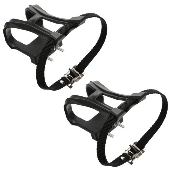 Pedales de Bicicleta estática Para Ejercicios, bozal para perro, Clip para el dedo del pie, Pedales antideslizantes de plástico Para Bicicleta de montaña, Clips para cinturón con correas